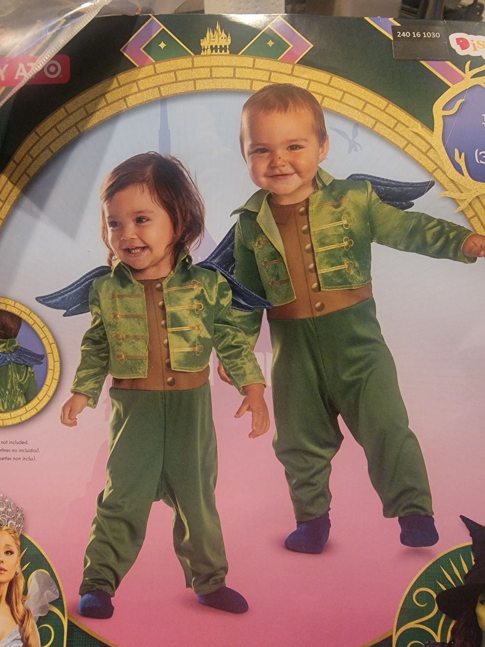 NEW Wicked Flying Monkey Halloween Costume Toddler 3T-4T Jumpsuit Wings Disguise